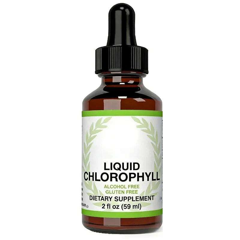 Liquid Chlorophyll Drops - Internal Deodorizer, Liver Detox, Immune Support, Promote Collagen for Hair & Skin, Stop Bad Breath