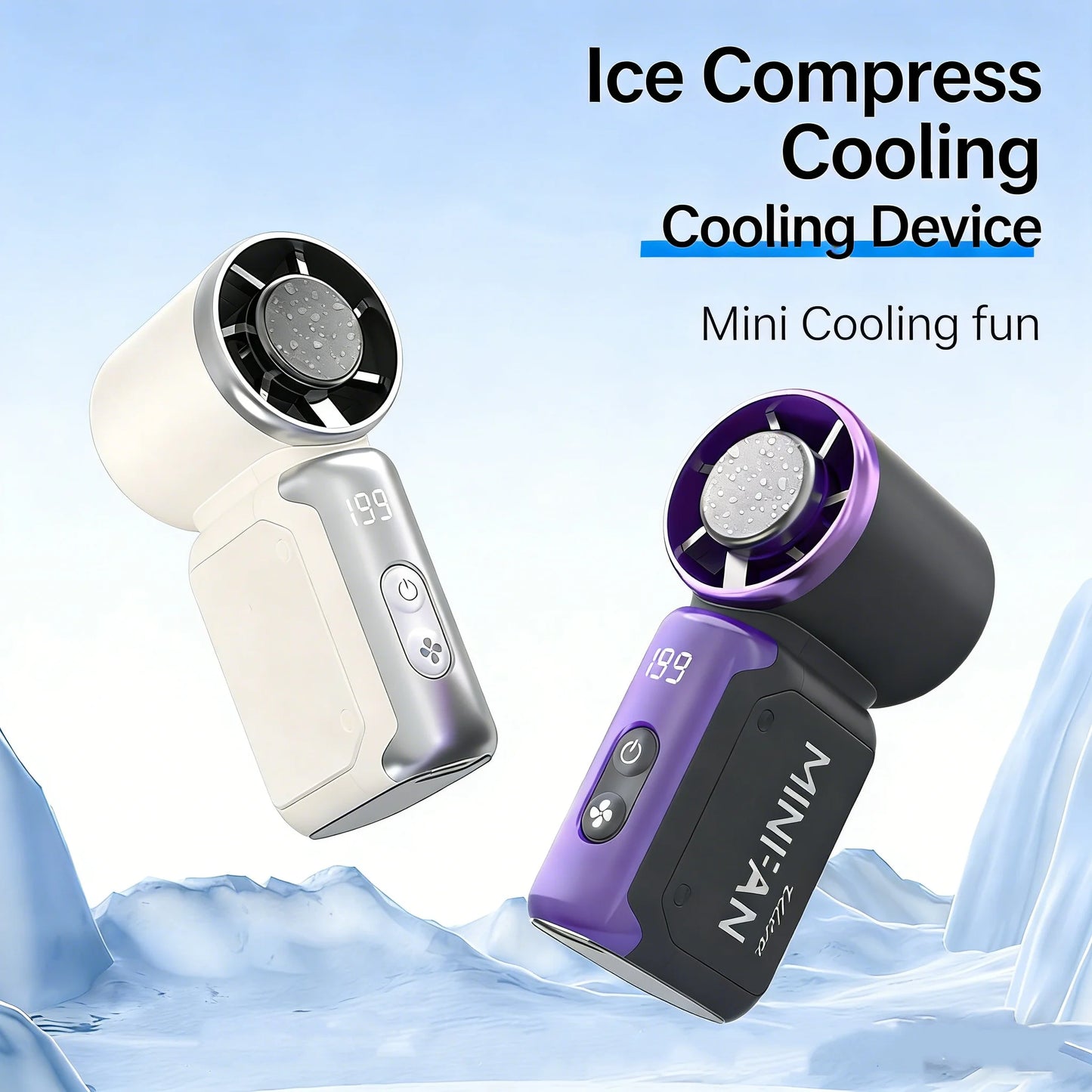 Portable Cooling Fan Mini Handheld Ultra Silent Fans USB Rechargeable 199 Adjustable Summer Travel Fans Outdoor Office Desktop